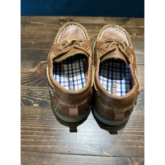CARTERS TODDLER BROWN LOAFERS Size 13 Slip On EUC - Picture 5 of 6